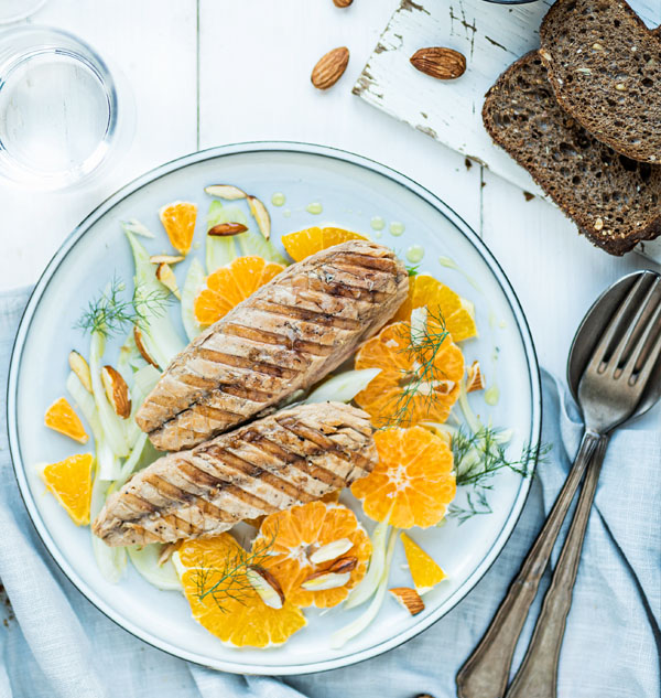 Fillets of Mackerel Imperial Selection, salad of oranges and fennel | Rizzoli